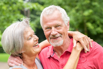 Senior couple in love