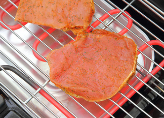 Grillgut am Elektrogriller