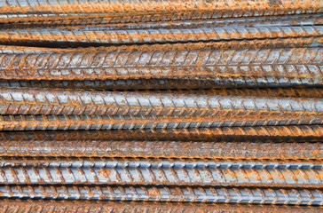 Steel bars background
