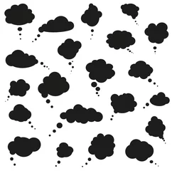 Behangcirkel Speech Clouds © Do Ra