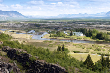 Fototapeta na wymiar Spring Landscape, Iceland