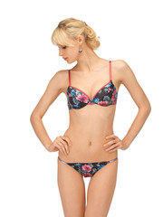 Naklejka premium seductive woman in sexy lingerie