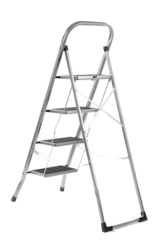 metal ladder isolated on white
