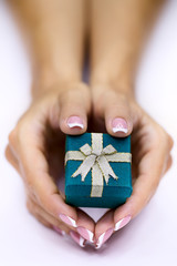Hands and gift