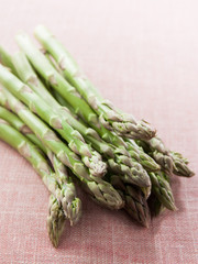 Bunch of green asparagus