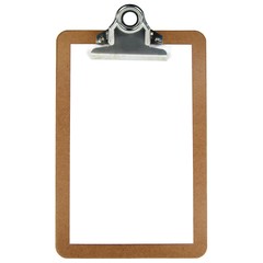 Klemmbrett Draufsicht