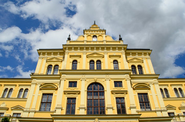 Fototapeta na wymiar Historic building in Ceske Budejovic