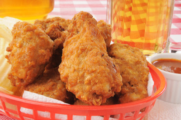 Chicken wings with ber