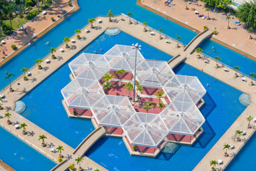 Beautiful swimming pool in Pattaya, Thailand.