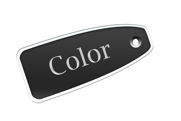 Etiqueta color negro