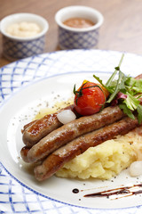 sausage with potatoes