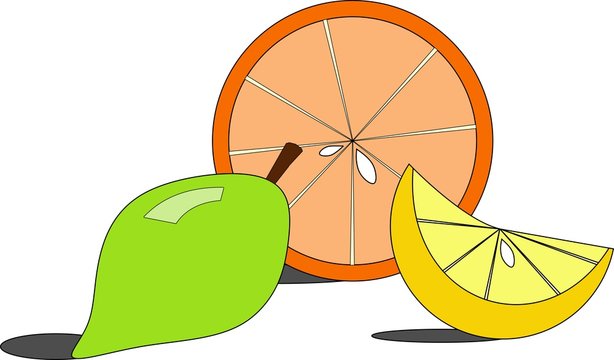 Orange and lemons