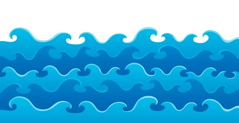Cercles muraux Pour enfants Waves theme image 5