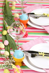 Easter table setting