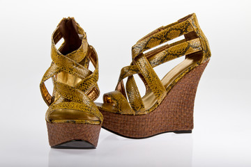 High heels, shoes in different colours