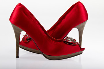 High heels, shoes in different colours