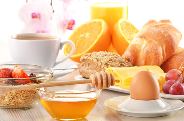 Breakfast on the table