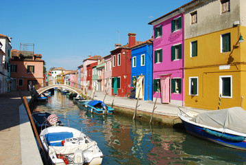 Obraz na płótnie Canvas Domy Laguna - Wenecja - Włochy 419