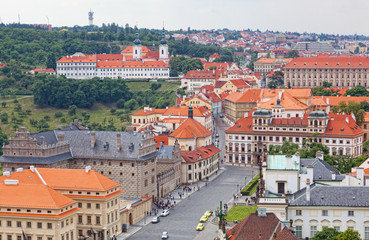 Fototapeta na wymiar View of Prague from an observation deck