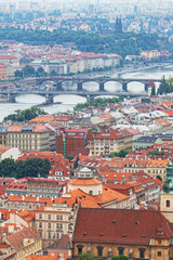 View of  Prague from an observation deck