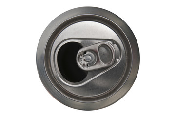 Open can top isolated on a white background
