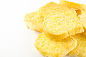 yellow sweet biscuits