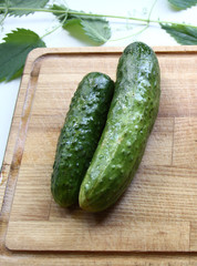 tomato and cucumbers