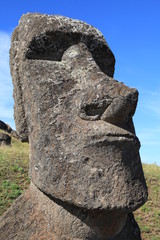 Ancient moai statue on Easter Island