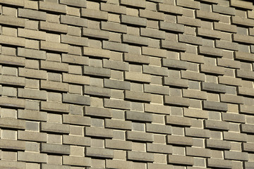 Brown modern brick wall