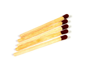 Group of matchstick on white