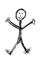 Strichzeichnung - Mensch