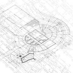 Architectural background. Part of architectural project