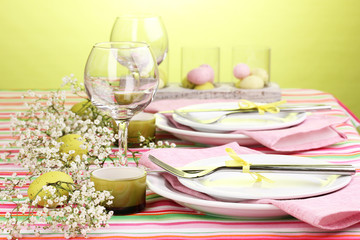 Easter table setting