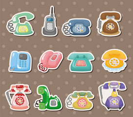 retro phone stickers