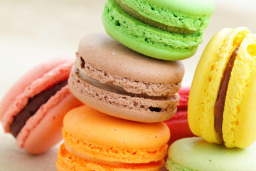 Colorful macaroons