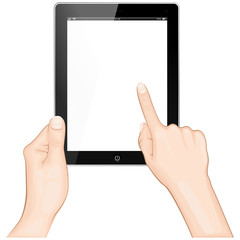 Tablet with Hands