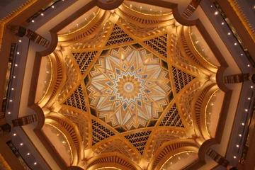 Foto auf Glas Orientalische Kuppel, Emirates Palace, Abu Dhabi © sarlay