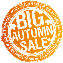 Big autumn sale rubber stamp