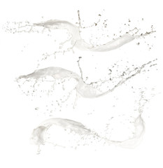 High resolution milk splashes collection