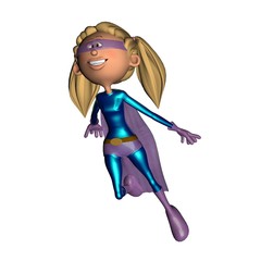 3D Girl Superhero