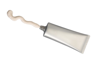 Tone cream in tube isolated on white