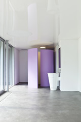 interior view of a modern hotel room