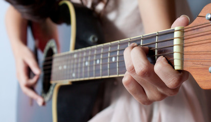 Fototapeta na wymiar Playing Guitar