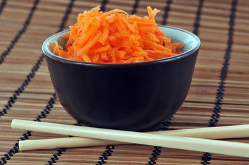Petit bol de carottes râpées