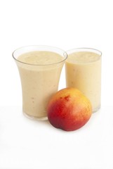 grinded necrarines with yoghurt as tasty dessert