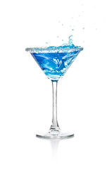 Blue curacao cocktail