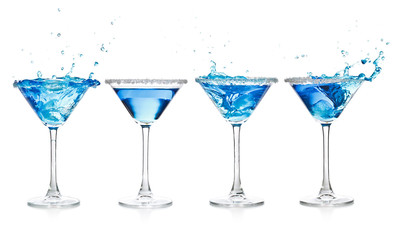 Blue curacao cocktail