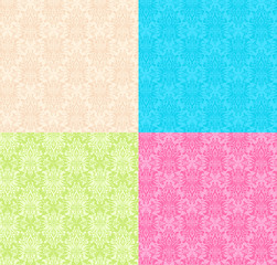 Fototapeta premium Seamless Ornamental Wallpaper. four version of the color