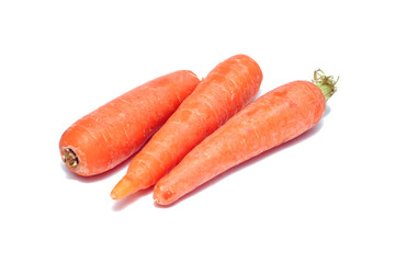 carrots on a white background