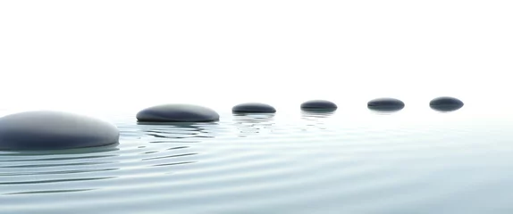 Fototapeten Zen-Pfad der Steine im Breitbild © dampoint